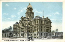 Denver County Court House Colorado Postcard Postcard