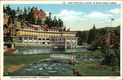 New Troutdale Hotel in Bear Creek Canyon, Denver Mountain Parks Colorado Postcard Postcard