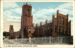 US Army Water Shops Postcard