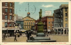 Dock Square and Faneuil Hall Postcard