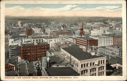 Bird's-Eye View Looking North, Sowing Mt. Tom Postcard