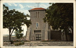 Old San Miguel Mission Santa Fe, NM Postcard Postcard