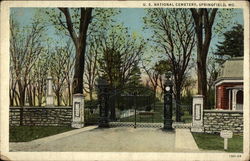 U.S. National Cemetery Springfield, MO Postcard Postcard