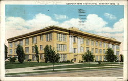 Newport News High School Virginia Postcard Postcard