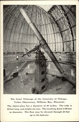 The Great Telescope of the University of Chicago, Yerkes Observatory Postcard