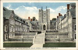 Baker Court and Tower Residential Halls, Cornell University Ithaca, NY Postcard Postcard