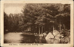 Highland Lake - Pine Knoll Postcard