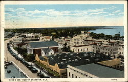 Bird's Eye View of Sarasota, Fla Saratoga, FL Postcard Postcard