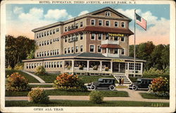 Hotel Powhatan, Third Avenue Asbury Park, NJ Postcard Postcard