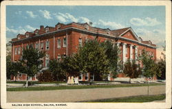 Salina High School Kansas Postcard Postcard