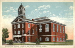 Gymnasium, Kansas Wesleyan University Salina, KS Postcard Postcard