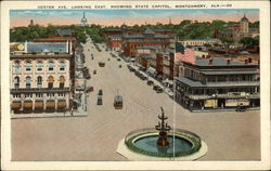 Dexter Ave. Looking East, Showing State Capitol Postcard