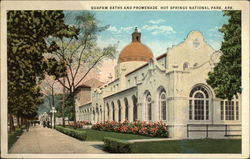 Quapaw Baths and Promenade, Hot Springs National Park Arkansas Postcard Postcard