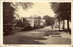 Main Street Windsor, VT Postcard Postcard