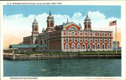 U.S. Immigration Station, Ellis Island, Administration Building Postcard