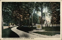 Lexington Green - North Side Postcard