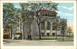 View of Eagles Club Building Postcard