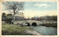 Apponegansett Bridge New Bedford, MA Postcard Postcard