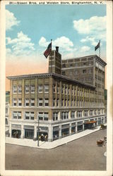 Sisson Bros. and Weldon Store Binghamton, NY Postcard Postcard