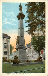 Soldiers Monument Postcard