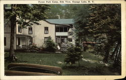 Forest Park Camp, Side View Postcard