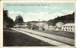 Portion of Scott's Buildings and Grounds Oquaga Lake, NY Postcard Postcard