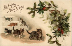 Best Wishes for the New Year Postcard