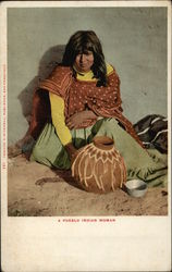 A Pueblo Indian Women Postcard Postcard