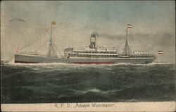 R. P. D. "Adolph Woermann" Steamers Postcard Postcard