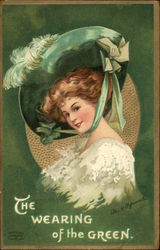 The Wearing of the Green Women Postcard Postcard