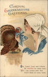 Cordial Thanksgiving Greetings Postcard