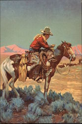 Day Herdin' Rodeos Postcard Postcard