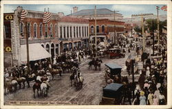 Street Scene Frontier Day - Cheyenne, Wyoming Postcard