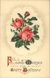 All Good Wishes for a Happy Birthday Postcard Postcard