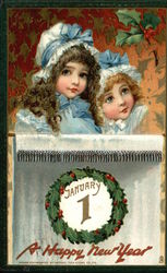 January 1 - A Happy New Year Postcard