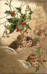 With Best Christmas Wishes Postcard