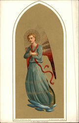 Angel in lue Angels Postcard Postcard