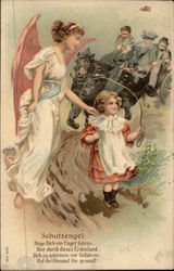 Schutzengel. (Guardian Angel.) Postcard