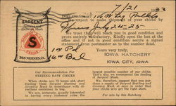 Sargent & Co.Feeds, Des Moines, IA Postcard