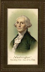 Washington Feb. 22d, 1732 - Dec. 17th, 1799 President's Day Postcard Postcard