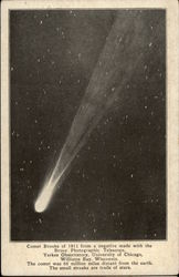 Comet Brooks of 1911 From A Negative Astrology & Zodiac Postcard Postcard