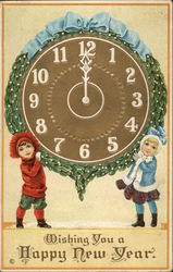 Wishing You a Happy New Year Postcard