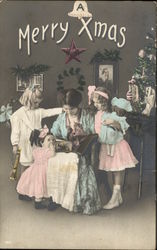 Merry Christmas Children Postcard Postcard