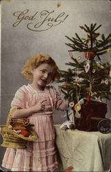 God Jul! Children Postcard Postcard