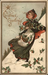 Christmas Greetings Postcard