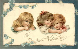 To My Sweet Valentine Postcard