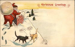 Christmas Greetings Postcard