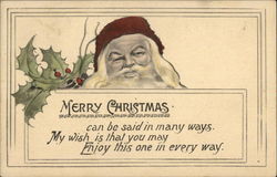 Merry Christmas can be said in Many Ways Postcard