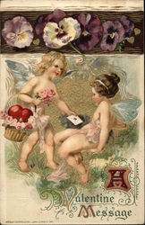 A Valentine Message Postcard