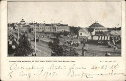 Exposition Building at the Iowa State Fair Des Moines, IA Postcard Postcard